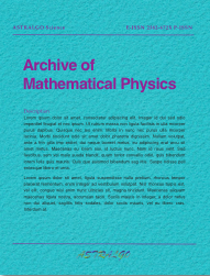 Archive of Mathematical Physics